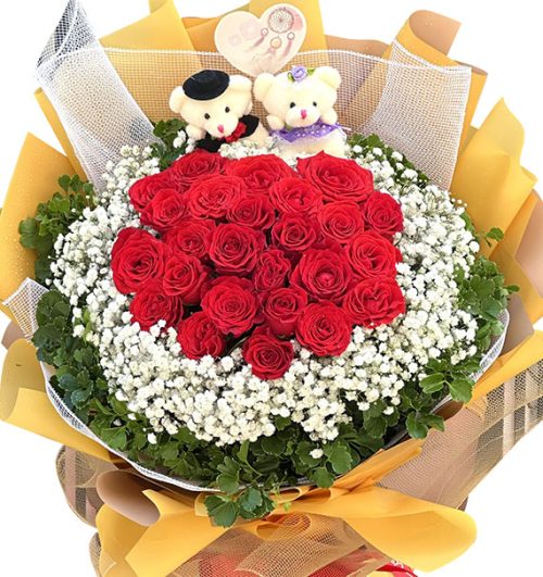 24 red roses valentine vietnam 04