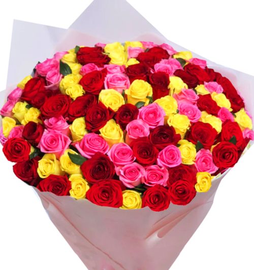 99 Mixed Roses - Mother's Day #2