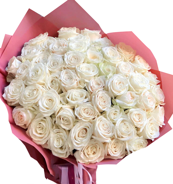 99 white roses mom