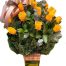 24 yellow rose in vase 500x531