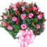 36 pink roses in vase 500x531