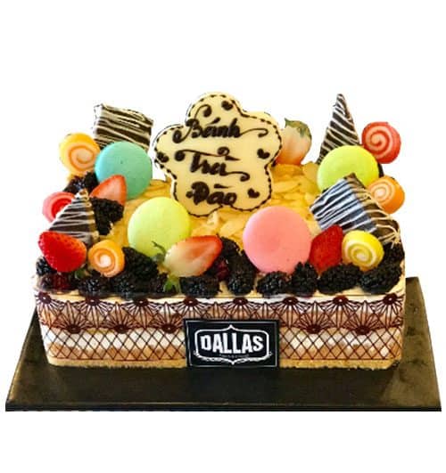 Peach Dallas Cake 500x531