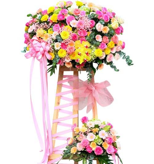 congratulations standing flower 30 500x531