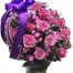 purple rose in vase 500x531