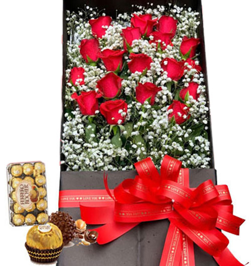 special flowers box and chocolate 01 500x531