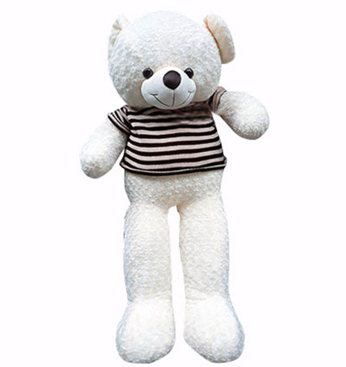 white teddy bear 1m4 500x531