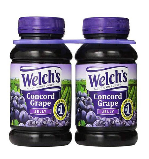 2 bottles of welchs concord grape jelly