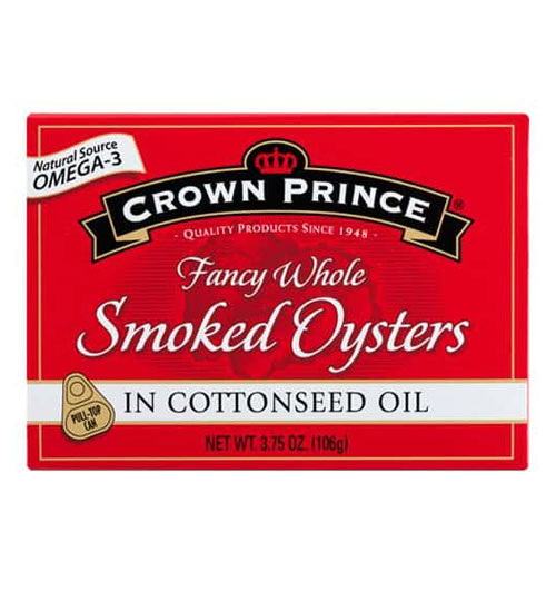 3 box of crown prince smoke oysters