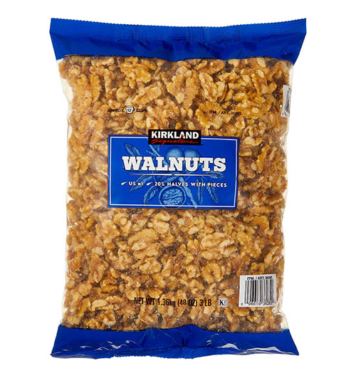 kirkland shelled walnuts bag