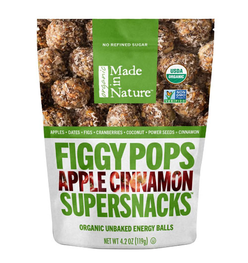 nature organic apple cinnamon figgy pops bag