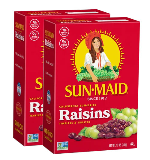 sunmaid natural california raisins