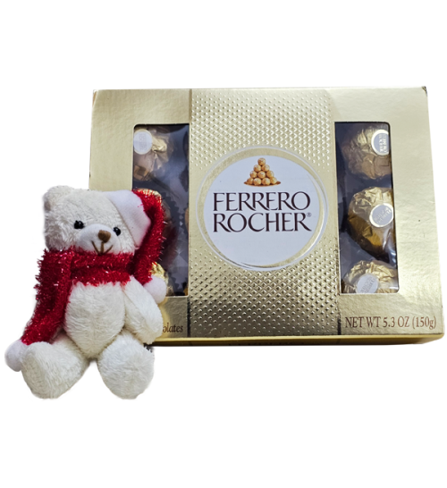 ferrero 12 pieces free mini teddy bear