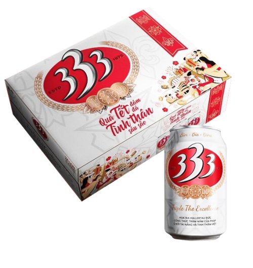 333 beer tet 24 cans box