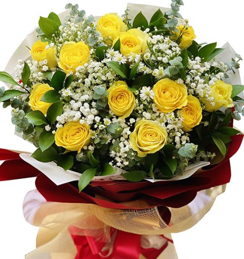 12 yellow roses womens day vietnam