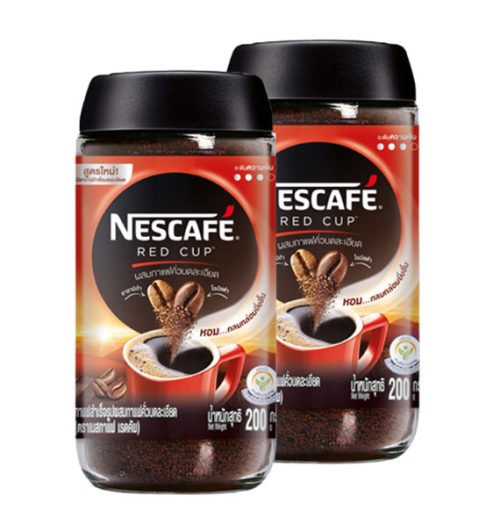 2 bottles of nescafe red cup coffee