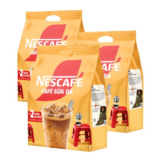 3 bags of nescafe milk ice coffee