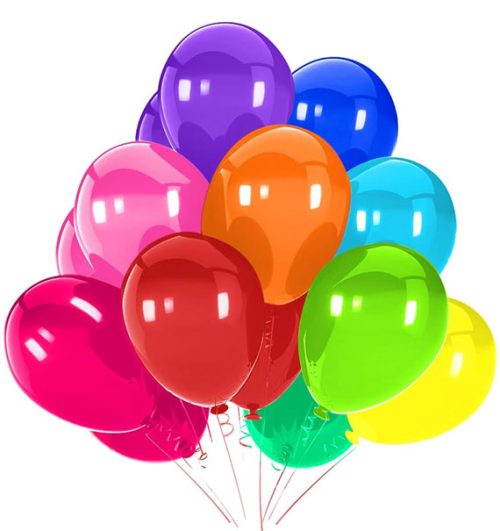 color balloons gift