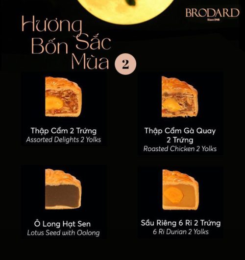 brodard mooncakes combo huong sac bon mua 02