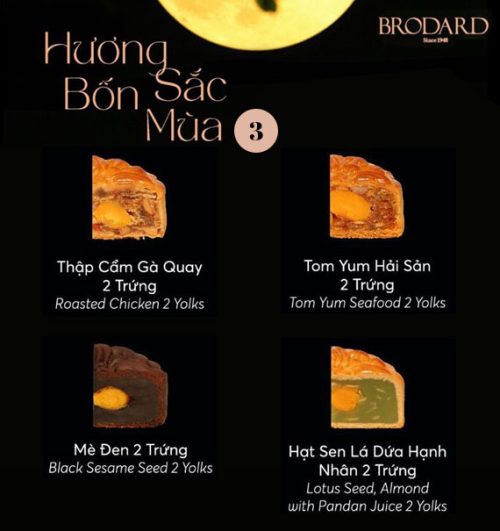 brodard mooncakes combo huong sac bon mua 03