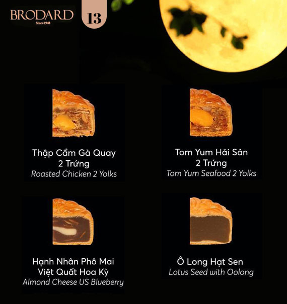 brodard mooncakes vietnam combo 13