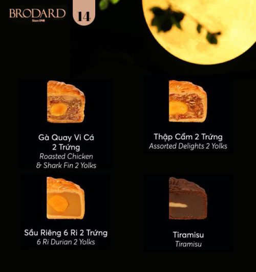 brodard mooncakes vietnam combo 14