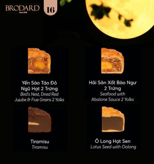 brodard mooncakes vietnam combo 16