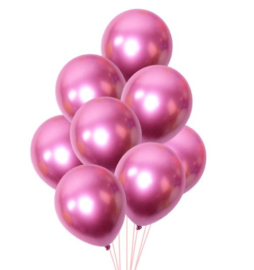 chrome metallic balloons gift