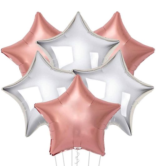 star shaped foil balloon gift