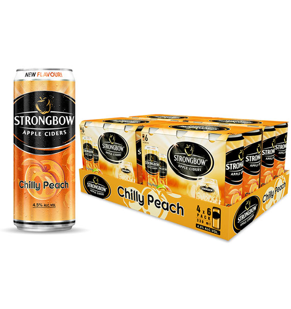 strongbow apple ciders chilly peach