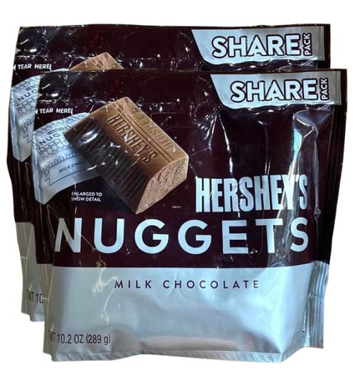 chocolate hersheys nuggets milk 02 bags