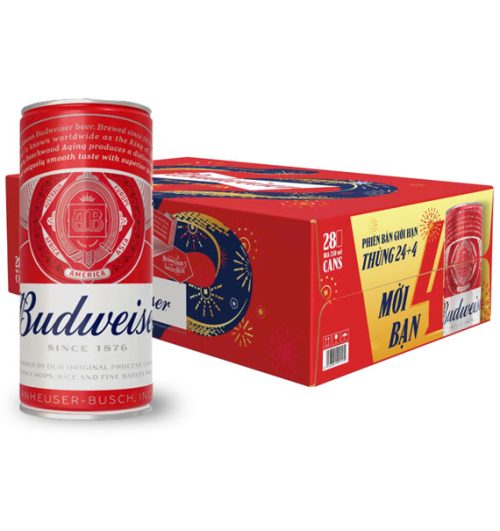 Budweiser Beer Tet 2025 Version Send tet gifts to Vietnam