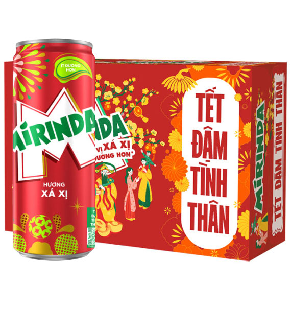 mirinda sassafras flavor soft drink tet 2025 version