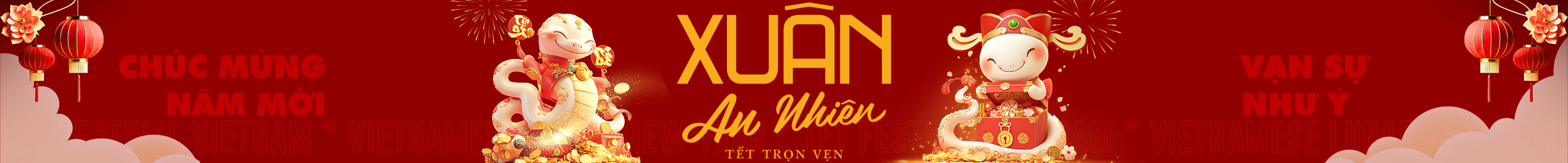 tet festival vietnam banner footer