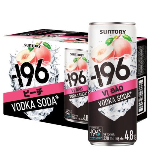 vodka soda 196 peach flavor