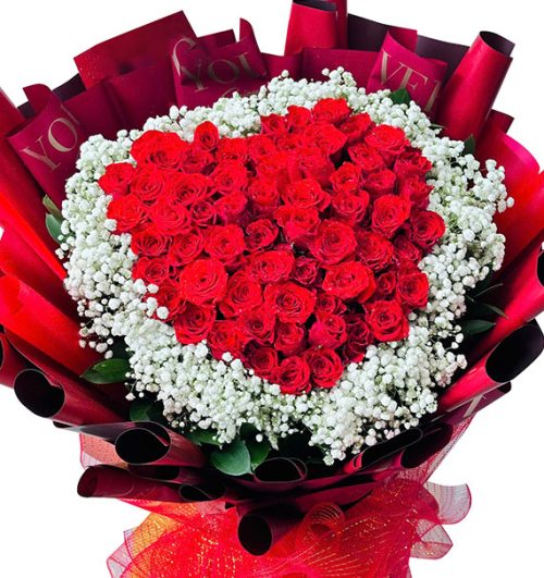 48 red roses valentine vietnam 03